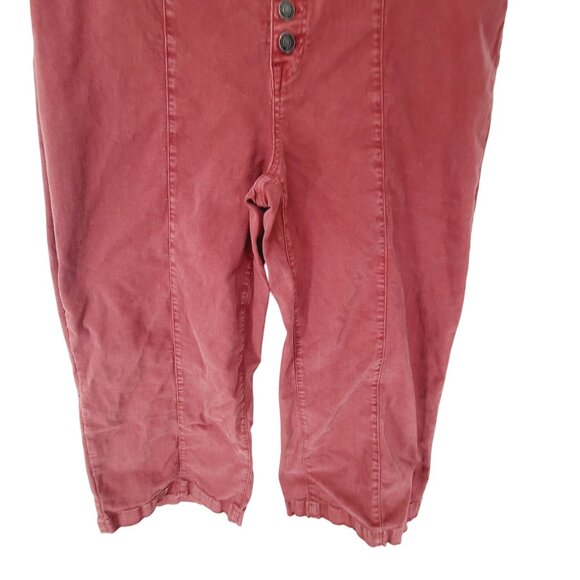 Mica Los Angles Women's  Button Fly Barrel Crop Denim Pants Size 16W - Picture 2 of 7